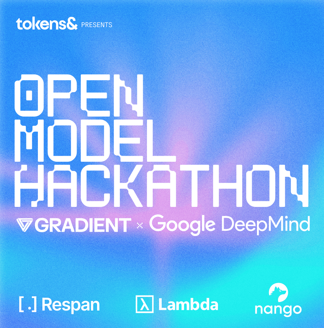 Developers building at a packed hackathon hosted in a partner workspace.