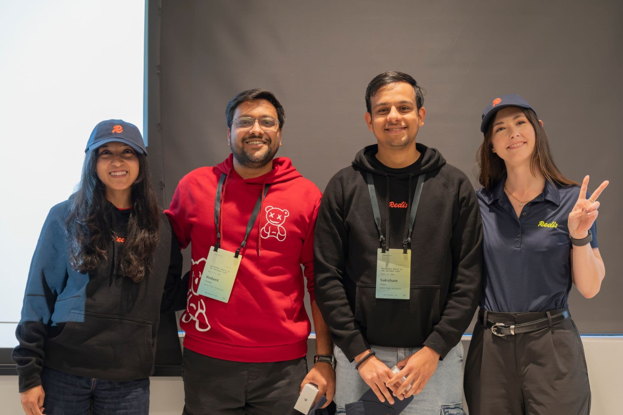Partner team and builders smiling together after a developer program.
